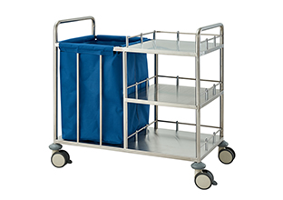 QT372 Stainless Steel Nursing Trolley